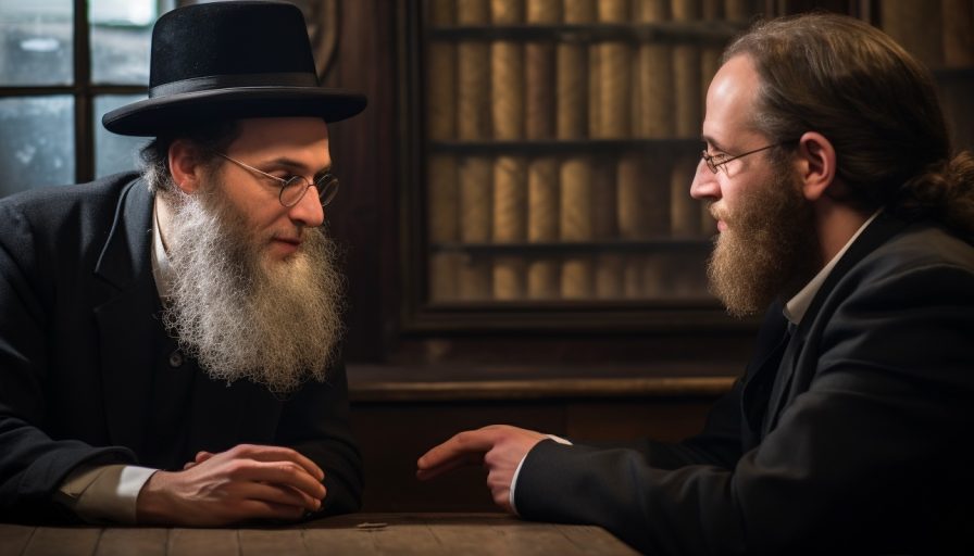 Разговор между раввином и прихожанином, желающим принять иудаизм.