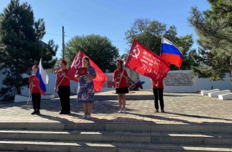 Мероприятие у памятника Великой Отечественной войны в селе Беглица