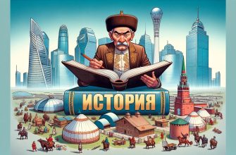 Карикатура историка, переписывающего казахскую историю