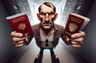 Человек с двумя паспортами демонстрирует двойное гражданство
