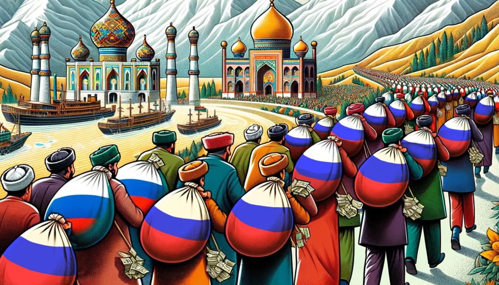 Таджики возвращаются в Таджикистан с заработанными в России деньгами