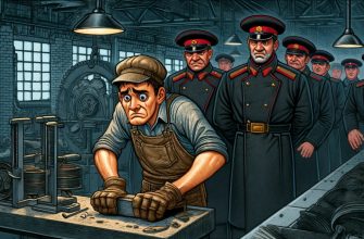 Рабочий работает под угрозами НКВД