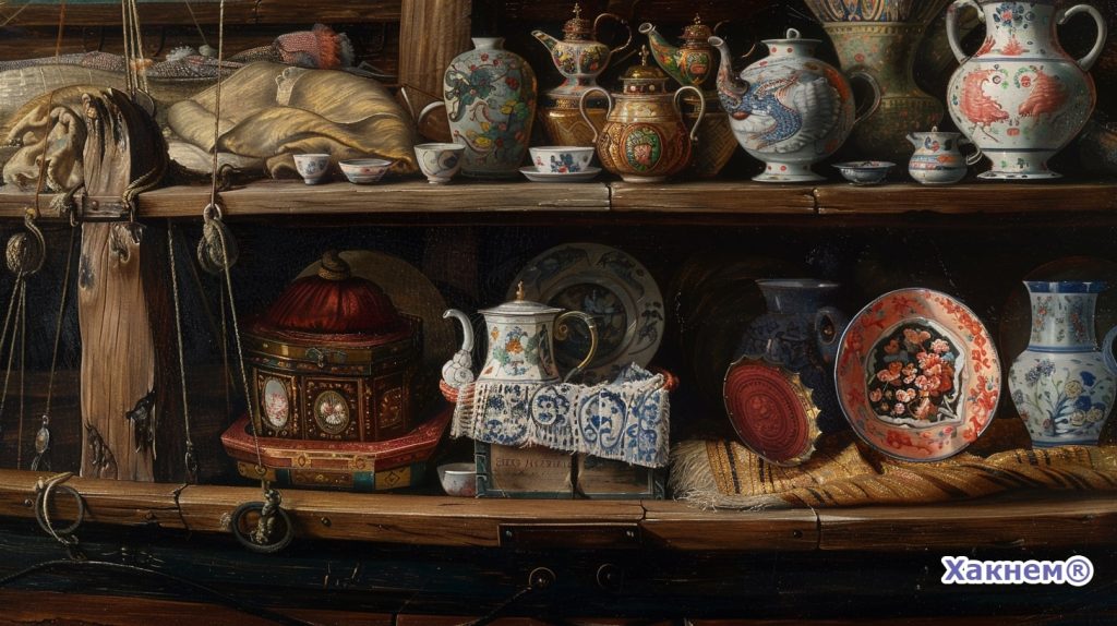 Китайский фарфор, японские лакированные шкатулки, ткани и чай — товары, доставленные голландцами из Азии в Европу во время расцвета морской торговли