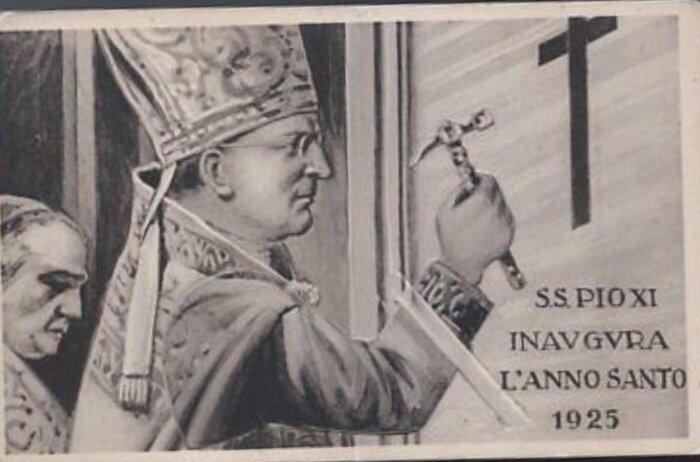 Папа Пий XI открывает Святые врата в 1925 году