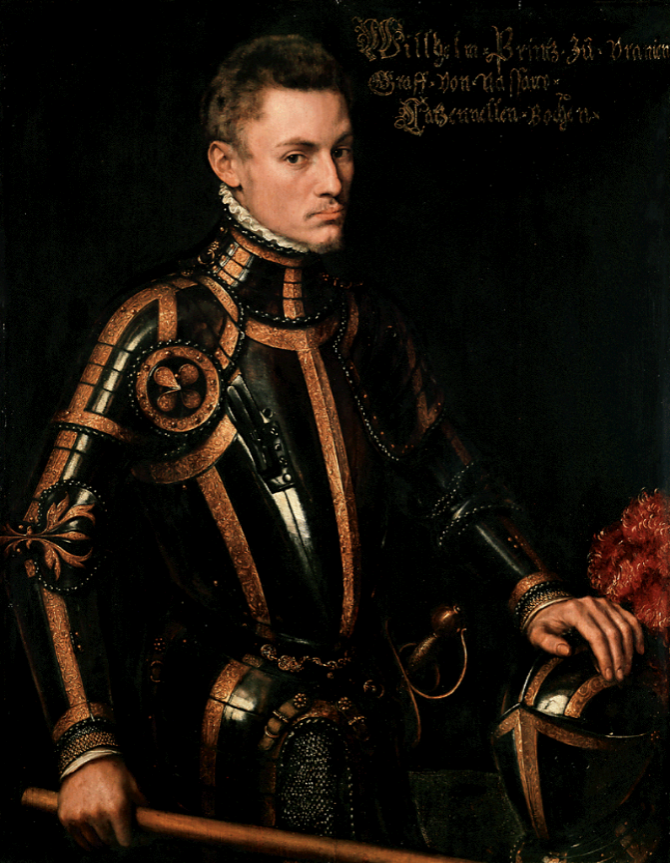 Вильгельм Оранский в доспехах, 1555 год
