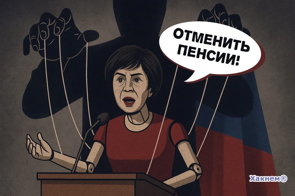 Марионетка-политик призывает отменить пенсии